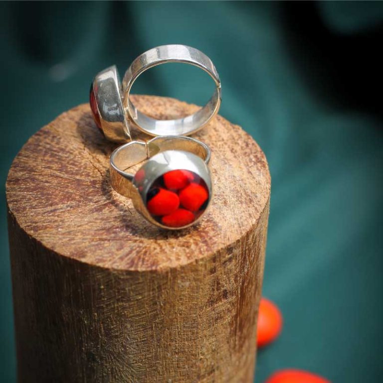 Anillo Amuleto Huayruro Plata 950