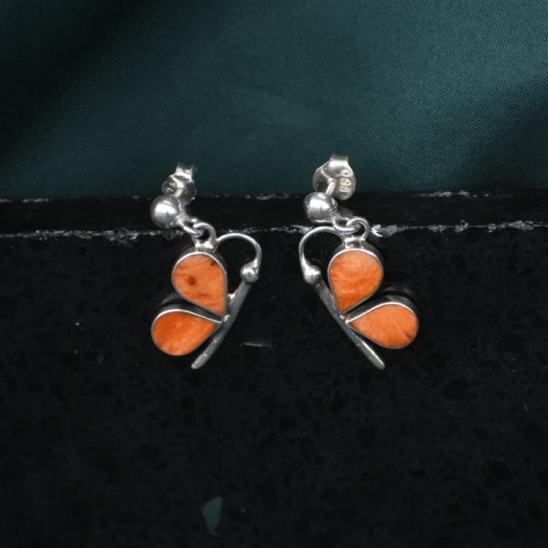 Aretes Mariposa Calcita en Plata ley 950