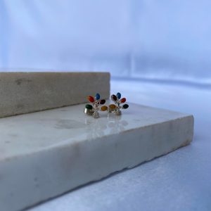 Aretes Studs Árbol de la Vida Andino