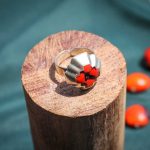 Anillo Amuleto Chacana de Huayruro en Plata ley 950