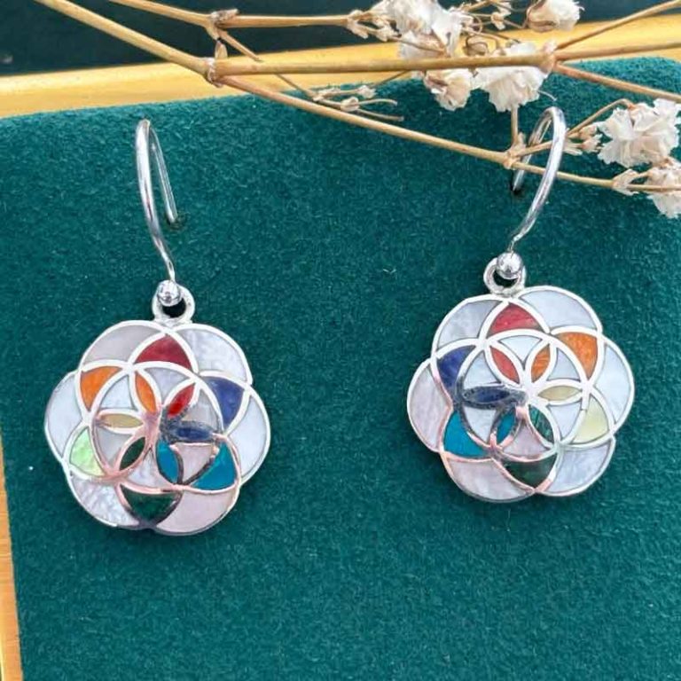 Aretes Flor de la Vida