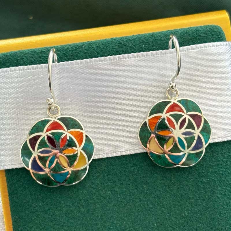 Aretes Flor de la Vida - Image 4