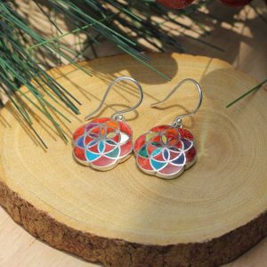 Aretes Flor de la Vida