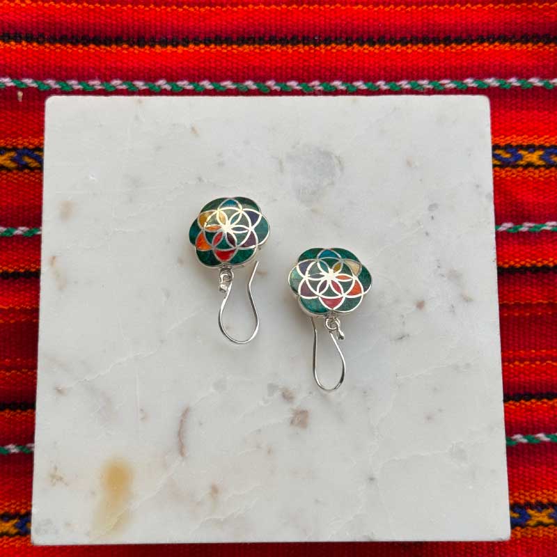 Aretes Flor de la Vida - Image 3