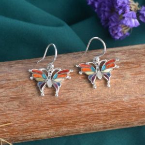 Aretes Mariposa multicolor