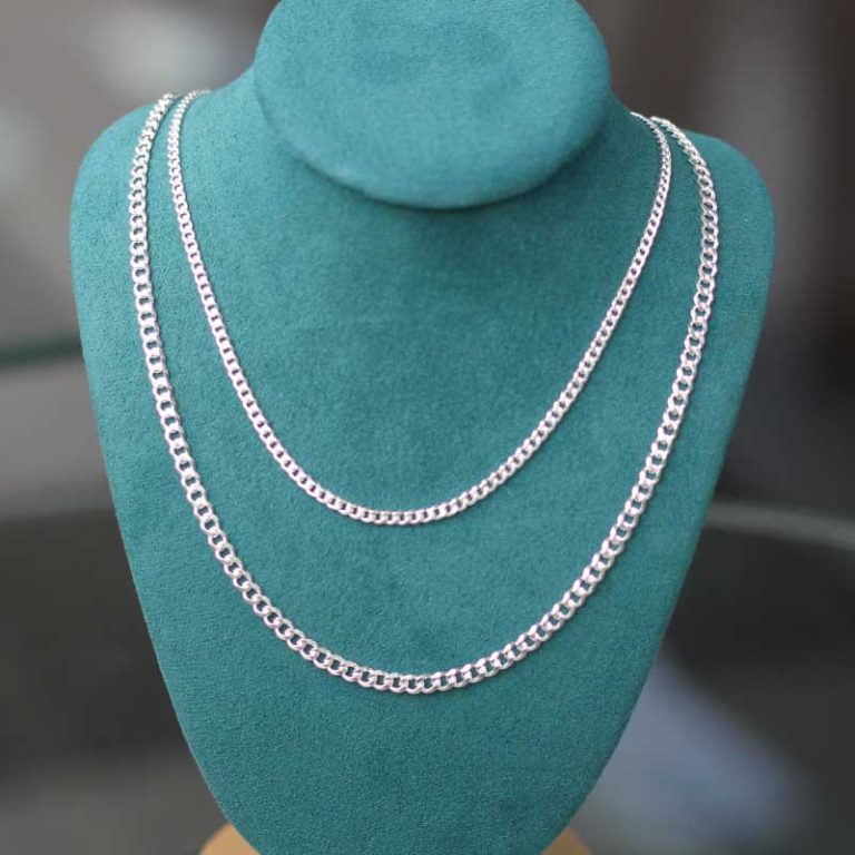 Cadena Pancer Gruesa de Plata ley 925 de 60cm