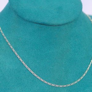 Alternative view of Cadena Fígaro Tifani 40 cm en plata ley 925