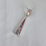 Dije Colgante Mosaico Andino en Plata ley 950 | Geometría Colorida y Estela