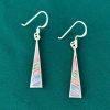 Aretes Colgantes Plata 950 Mosaico Andino | Triángulo y Piedras