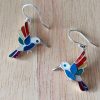 Aretes Colibrí Andino en Plata ley 950  | Joyería Espiritual Andina