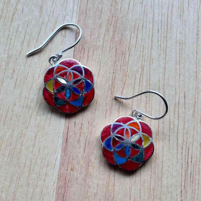 Aretes Flor de la Vida - Image 3