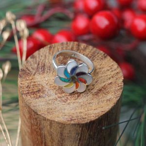 Anillo Regulable T'ika Illariy (Flor del Amanecer)