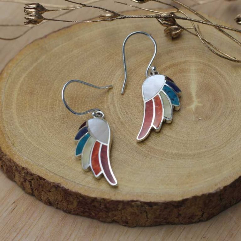 Aretes Ala de Cóndor Mensajero de Plata ley 950 | Joya Andina de Protección