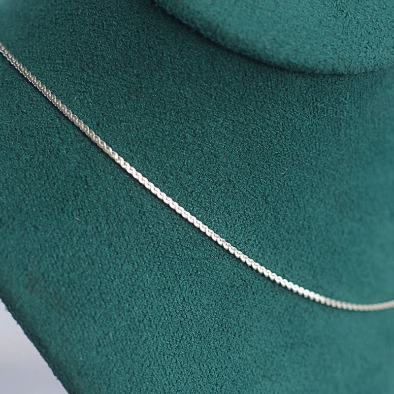 Cadena Serpentina de 45 cm en plata ley 925