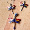 Set de Aretes y Dije de Libélula Ayni en Plata Ley 950