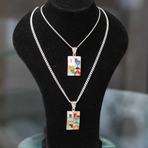 Set para Parejas de 2 Dijes Qhapaq Ñan en Plata Ley 950