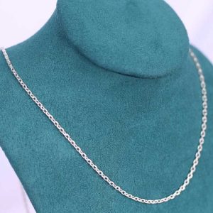 Cadena Prisma de 60 cm en plata ley 925