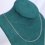 Cadena Singapure de 45 cm en plata ley 925