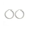 Argollas Destello Texturizado de 1.3 cm en Plata Ley 925 | Pendientes de Aro Labrados | Joyería Minimalista con Relieve
