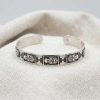 Brazalete Abierto Tumi Naylamp en Plata Ley 950 | Joyería Fina Peruana con Símbolo del Tumi Arqueológico | Esclava Rígida Abierta Pavonada